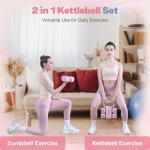 Adjustable Dumbbell and Kettlebell Set for Women