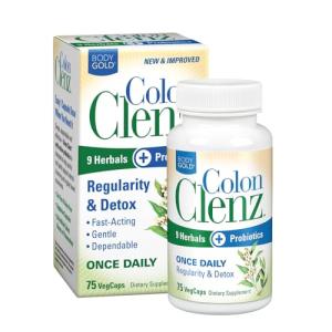 Body Gold Colon Clenz Detox Formula with Probiotics