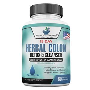 Colon Cleanse Capsules with Herbal Blend - 60 Count