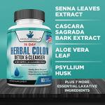 Colon Cleanse Capsules with Herbal Blend - 60 Count