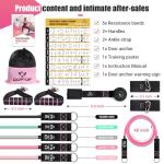 Women’s Resistance Bands Set with Handles 5 Levels