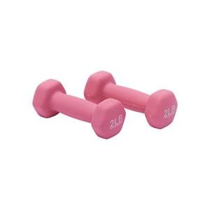 Pink 2-Pound Neoprene Dumbbell Hand Weights
