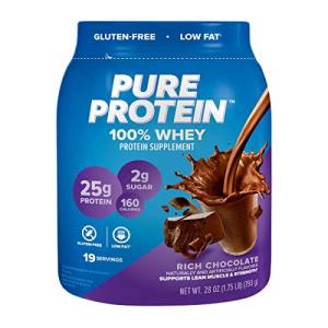 Pure Protein Whey Protein Powder - Rich Chocolate