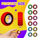 12-Pack Sensory Fidget Spinner Rings for Kids