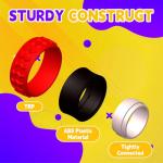 12-Pack Sensory Fidget Spinner Rings for Kids