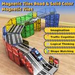 Magnetic Road Set Building Blocks for Kids