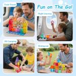 Anbalulu 134PCS Magnetic Building Tiles Set