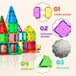 cossy Magnetic Tiles 3D Building Blocks Set