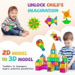 cossy Magnetic Tiles 3D Building Blocks Set