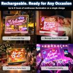 Doodle Glow LED Drawing Pad with 5 Markers