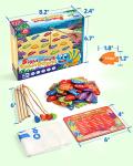 Wooden Magnetic Fishing Game with Dolch Sight Word Flashcards