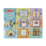 Melissa & Doug Wooden Hide & Seek Activity Board – Montessori Busy Board 