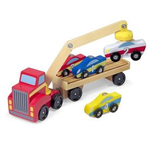 Melissa & Doug Magnetic Car Loader Toy Set