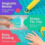 AYNAT FUN Magnetic Drawing Board for Kids & Toddlers with Beads and Magnet Stylus Pen - Magnetic Tablet Toy for Airplane & Car Ride Activities for Kids