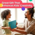 AYNAT FUN Magnetic Drawing Board for Kids & Toddlers with Beads and Magnet Stylus Pen - Magnetic Tablet Toy for Airplane & Car Ride Activities for Kids