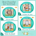 Rotating 4-in-1 Puzzle for Kids 3-8 Years