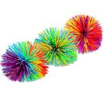 Monkey Stringy Balls Rainbow Pom - Leinuosen 12 Pieces 