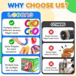 Quiet Squishy Fidget Toys for Kids - 26 Pack 