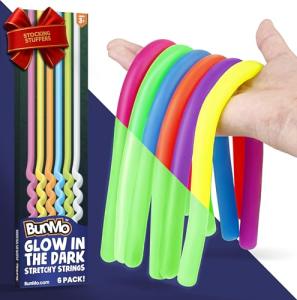 BUNMO Glow in The Dark Sensory Strings - 6 Pack