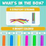 BUNMO Glow in The Dark Sensory Strings - 6 Pack