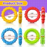Stretchy Sensory Fidget Bracelet Set - 4-Pack 