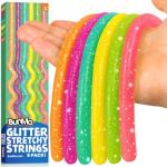 BUNMO Stretchy Sensory Strings - Glitter 6 Pack