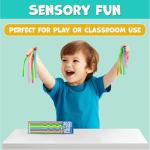 BUNMO Stretchy Sensory Strings - Glitter 6 Pack