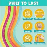 BUNMO Stretchy Sensory Strings - Glitter 6 Pack