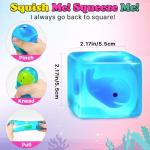 Glow-in-the-Dark Squishy Stress Cube Fidget Toys