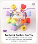 Montessori Teething Rattle Toy for Babies