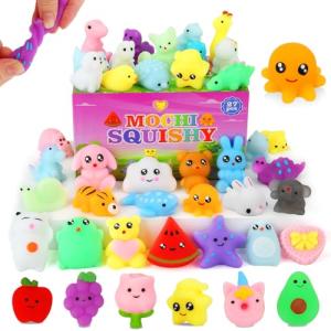 27 Mini Kawaii Mochi Squishy Toys for Kids