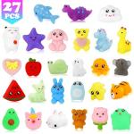 27 Mini Kawaii Mochi Squishy Toys for Kids