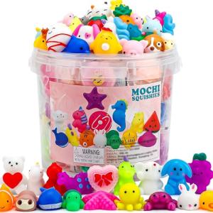 100 Pack Mini Mochi Squishy Fidget Toys