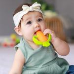 Infantino Nibbles Silicone Teether Toy for Babies