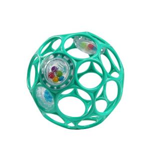 Teal Oball Easy-Grasp Rattle Toy for Infants