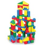 Melissa & Doug 100-Piece Wooden Stacking Blocks