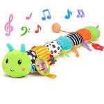 Musical Plush Caterpillar Sensory Toy for Babies