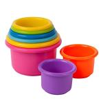 Colorful Stacking Cups for Bath Time Fun