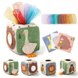Youuys Baby Tissue Box Toy for Sensory Play
