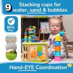 Wooden Activity Cube for Toddlers and Babies