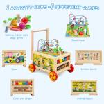 Montessori 7-in-1 Wooden Activity Cube for Kids