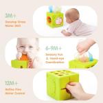 Silicone Baby Tissue Box Toy for Sensory Play