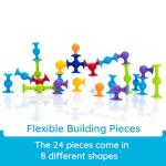 Fat Brain Toys Squigz 24-Piece Sensory Set