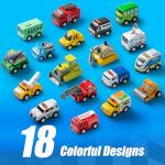 18 Pcs Pull Back City Cars and Trucks Set
