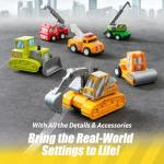 18 Pcs Pull Back City Cars and Trucks Set