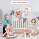 3-in-1 Baby Walker and Activity Center for Girls