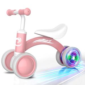 Colorful Baby Balance Bike with Lights for Toddlers