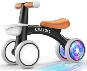 Colorful Light-Up Balance Bike for 1-Year-Olds