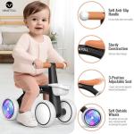 Colorful Light-Up Balance Bike for 1-Year-Olds