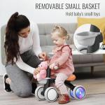 Colorful Light-Up Balance Bike for 1-Year-Olds